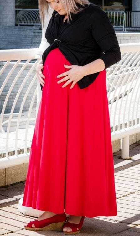 Vestita Maternité Robe maxi rouge maternity maxi dress red